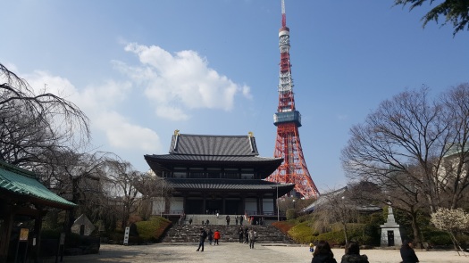 Zojoji shrine infront of Tokyo tower
